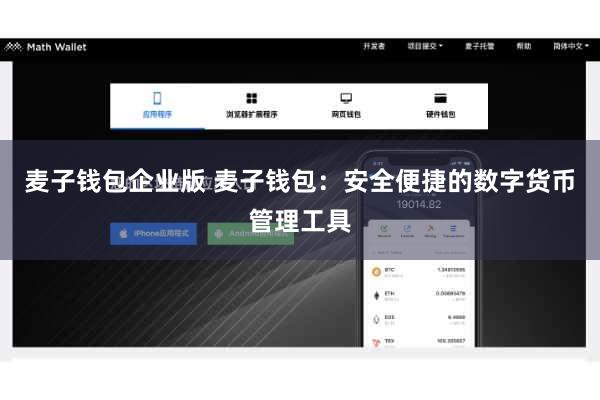 麦子钱包企业版 麦子钱包：安全便捷的数字货币管理工具