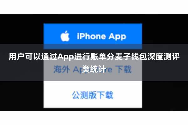 用户可以通过App进行账单分麦子钱包深度测评类统计