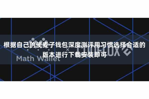根据自己的使麦子钱包深度测评用习惯选择合适的版本进行下载安装即可